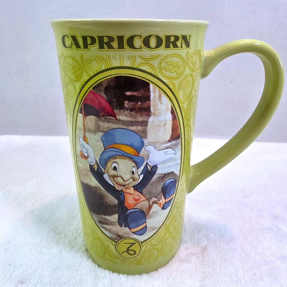 Disney Store Jiminy Cricket Capricorn Zodiac Ceramic Mug